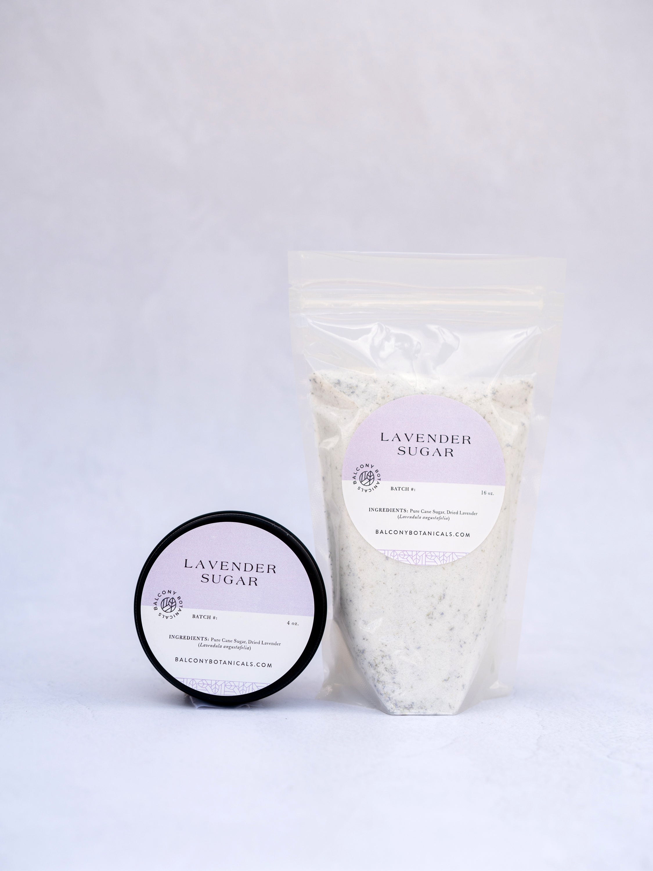 1 lb bag and 4 oz tin of Lavender Sugar for  baking, cooking or coffee sweetener